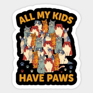 All My Kids Have Paws Sticker